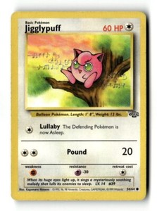 1995 jigglypuff pokemon card 54/64 PSA 9 Common Pokmon (Pokemon Jungle 1999) + TitanCards Toploader Toys If it has any damage counters on it 1995 Pokmon TCG Jigglypuff Jungle
