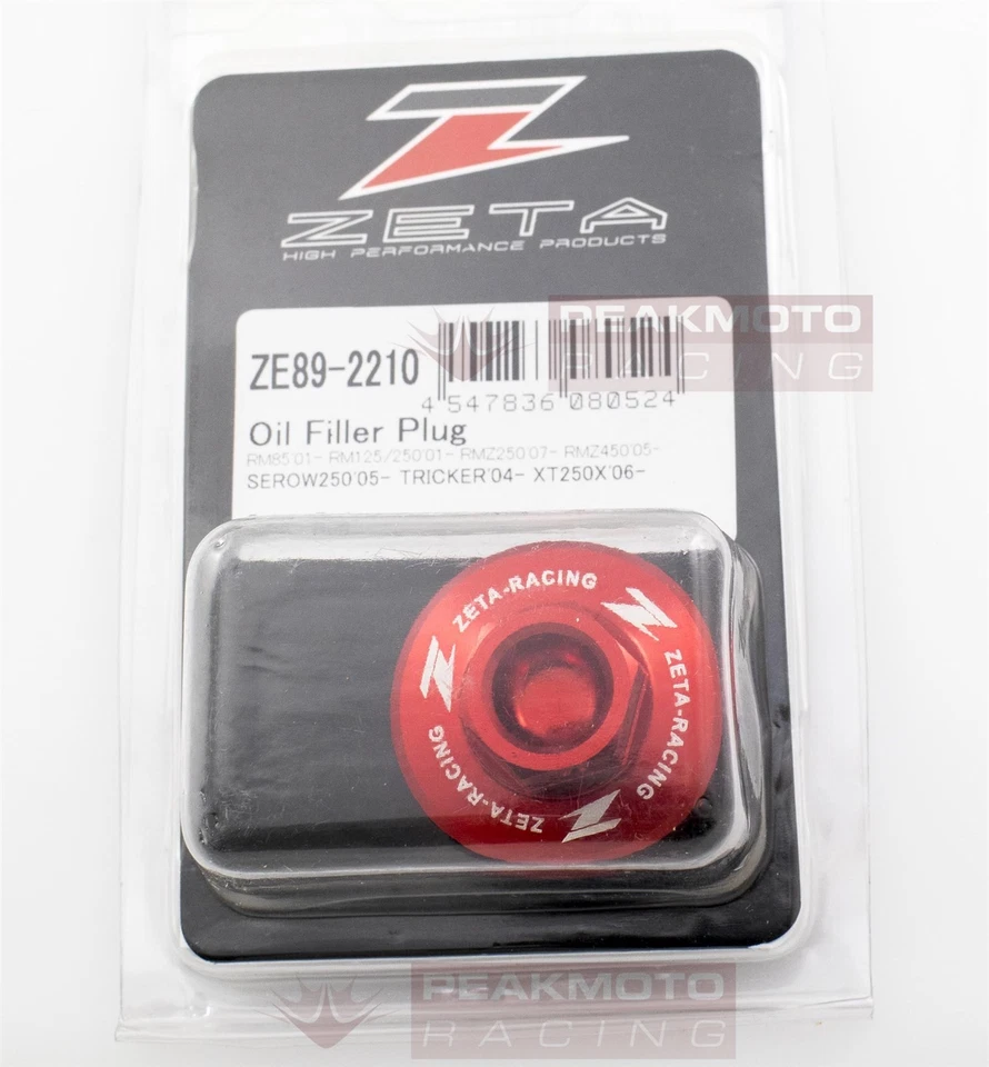 ZETA - ZE89-2210 - Oil Filler Plug Red Suzuki RM80 RM85 01-16, RM125 RM250 01-08 - Image 4 of 4