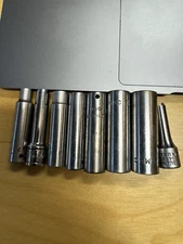 Mac Tools, Cornell, SK USA 1/4" Drive SAE Deep Socket Set 6 Point 6pt Standard