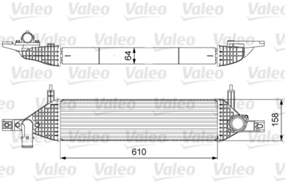 Valeo 818633 intercooler, charger for Nissan