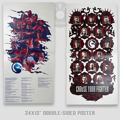 Mortal Kombat 1 PS5 XBOX SOUNDTRACK 3LP Vinyl Record PICTURE DISCS