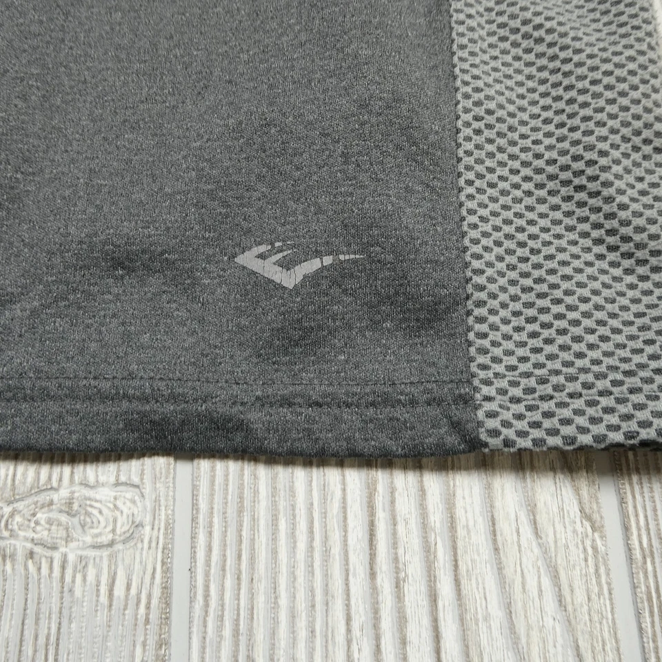 Camisa Everlast Juvenil Grande (14/16) Gris 1/4 Cremallera Rendimiento Pullover Suéter Foto 3 de 4