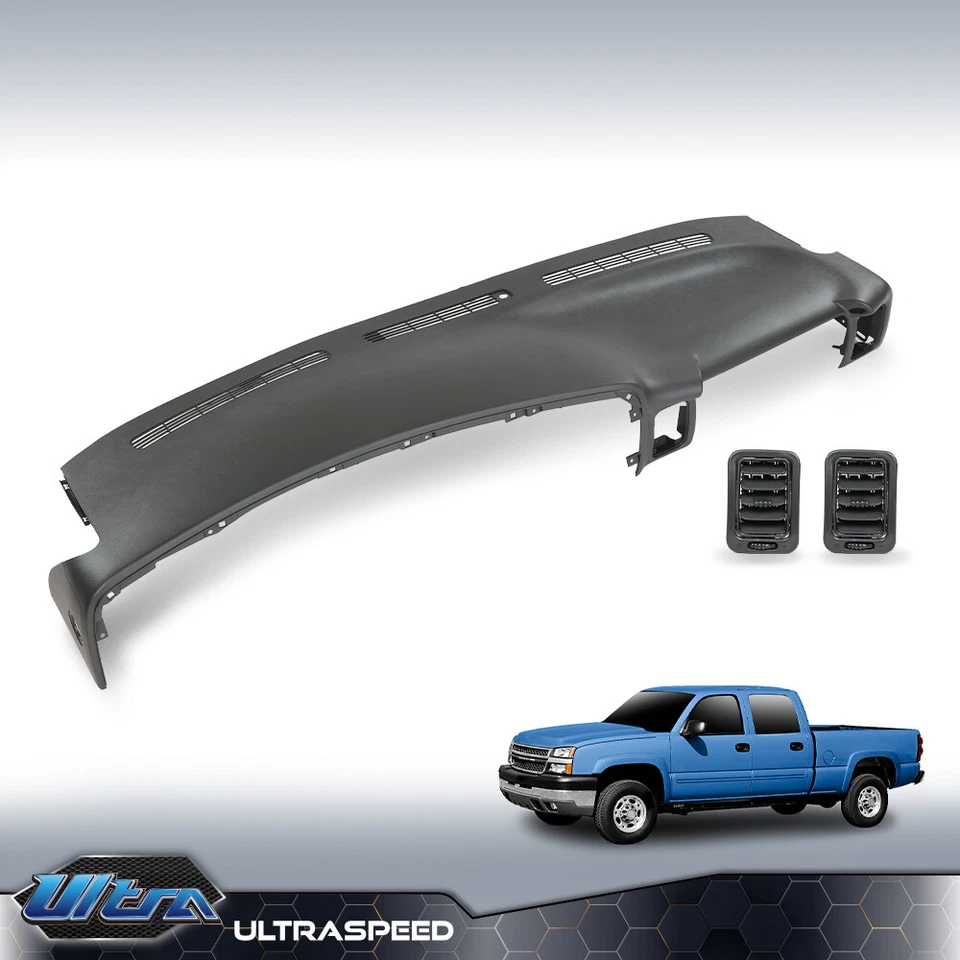 Snap-On Molded Dash Cover Cap Board Overlay Gray Fits 99-06 Chevy Silverado Foto 2 de 4