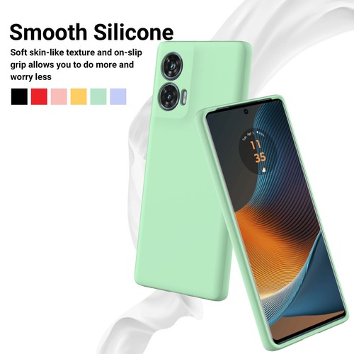 For Motorola Edge 50 Fusion, Luxury Shockproof Soft Liquid Silicone Cover Case - Picture 3 of 24