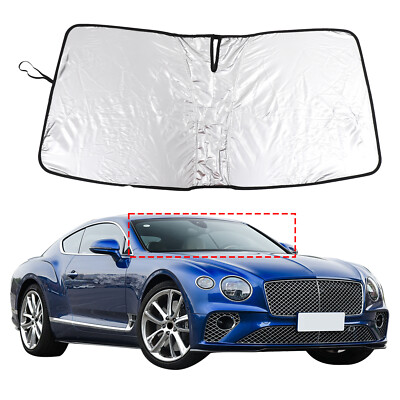 Front Windshield Sunshade UV Block Visor Cover For Bentley Continental 2018+