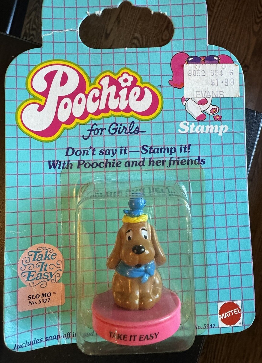 Vintage Mattel 1980s Poochie Figure Toy Stamp ~ BNIP ~ Take Vintage Mattel 1980s Poochie Figure Toy Stamp ~ BNIP ~ Take