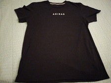 Men's Large Adidas Black Classic Text T Shirt The Go-To Tee