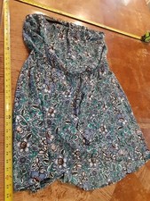 * Womens Express Blue Floral Dress Mini XL #S100