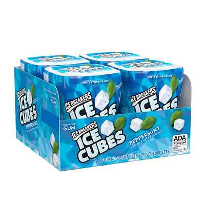 Icebreakers Ice Cubes, Peppermint Sugar-Free Chewing Gum (40 per pk., 4 pk.)