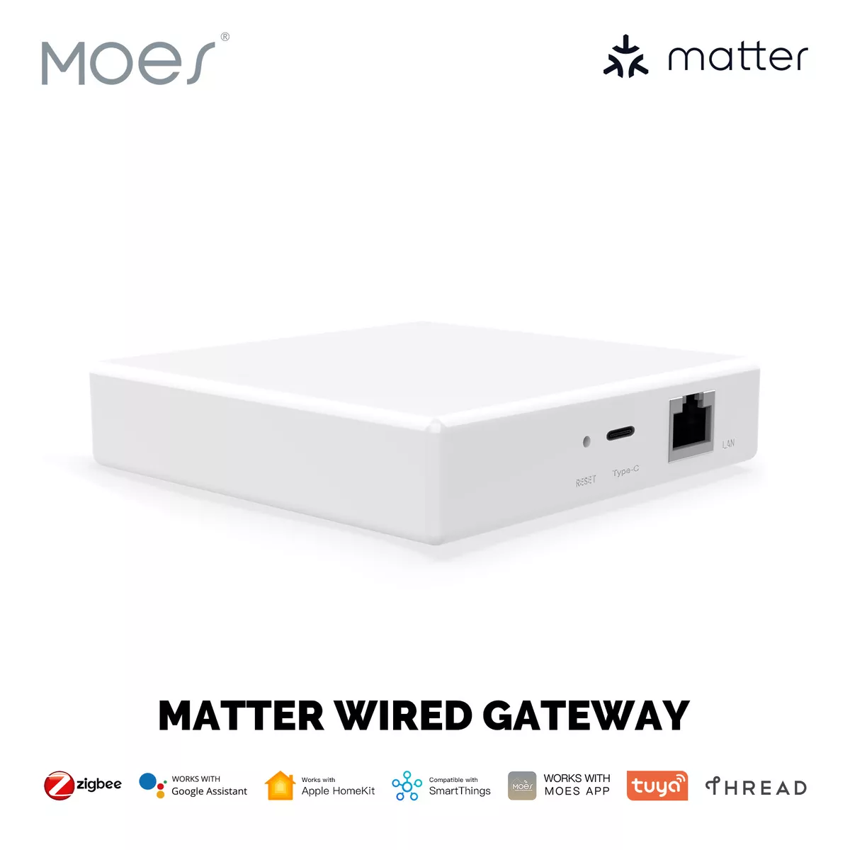 MOES - Zigbee Tuya Smart Life home automation gateway + Ethernet port