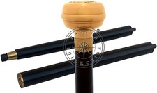 Brass Jaguar Handle Walking Stick Halloween Wooden Cane Gift