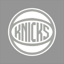 New York Knicks 7 NBA Team Logo 1 Color Vinyl Decal Car Window Wall