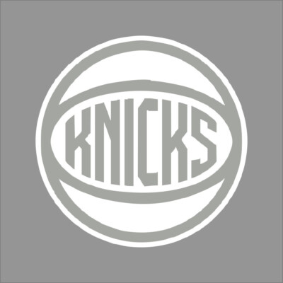 New York Knicks #7 NBA Team Logo 1 Color Vinyl Decal Car Window Wall