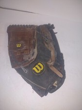 Wilson Elite A2477 Softball Glove 13" Black Brown Top Grade Leather