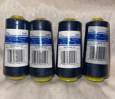 4 Spools of Beachwood Ltd. Overlock Thread - Navy