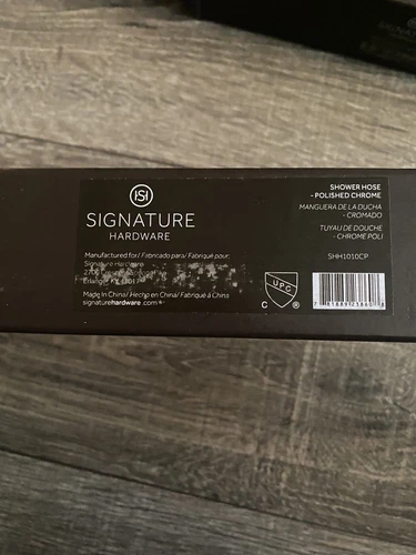 Signature Hardware  449693  Chrome 60" Stretchable Hand Shower Hose - Picture 3 of 3