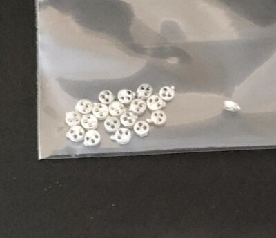 Ship Model Fittings Parts 20 Britannia White metal 1/8'' Deadeyes