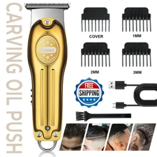 Kemei-679 0.00MM T-blade Hair Clippers Electric USB Rechargeable Trimmer Kits BK