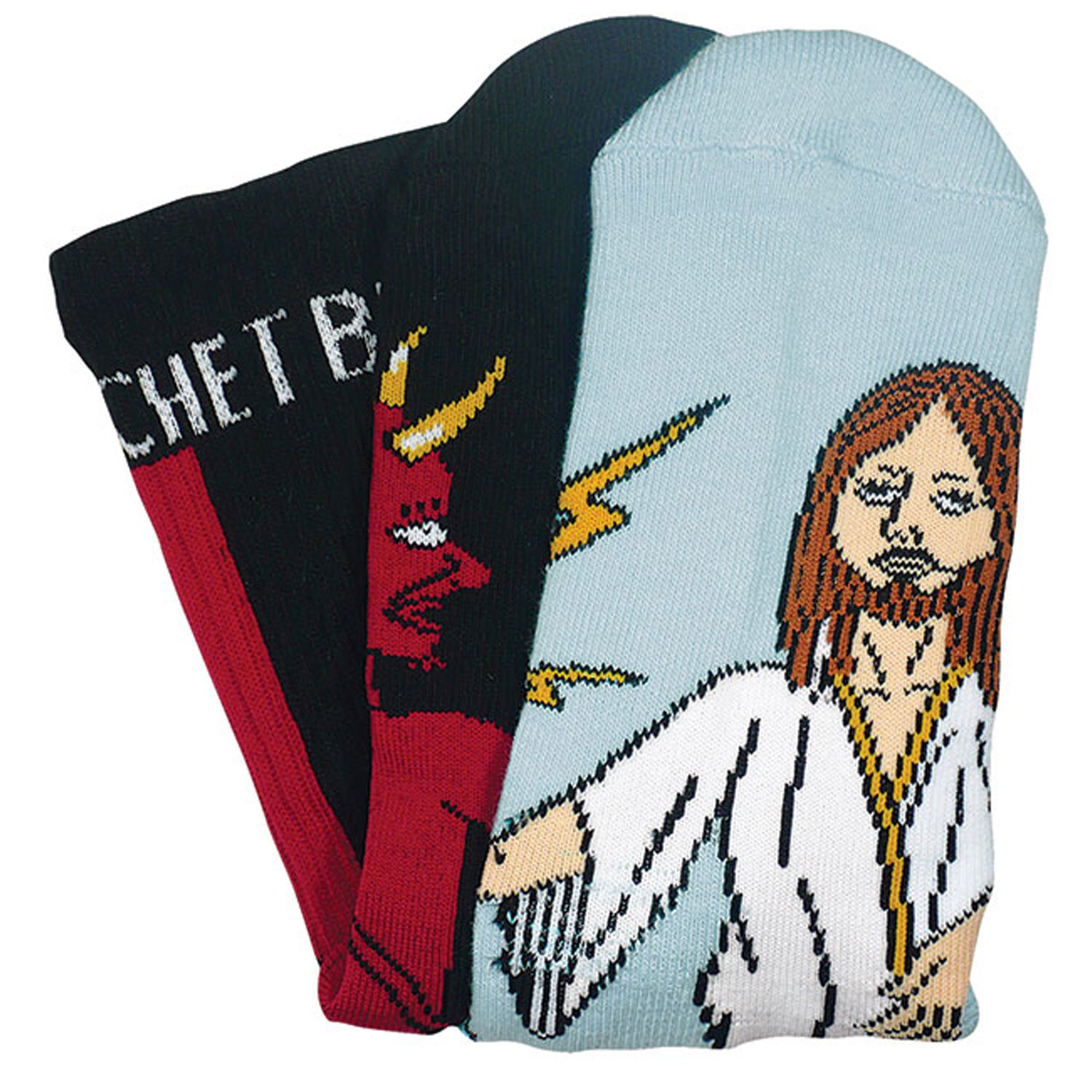 TOY MACHINE Skateboard Socks Bury The Hachet Black/Blue