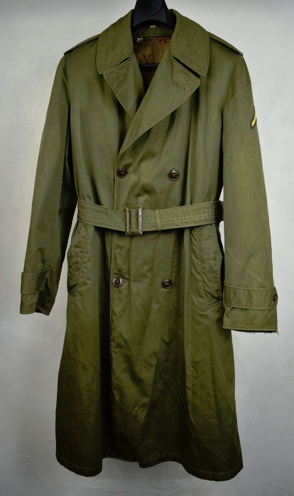 US Military Overcoat OG 107 Trench Coat Parka Wool Liner Korean