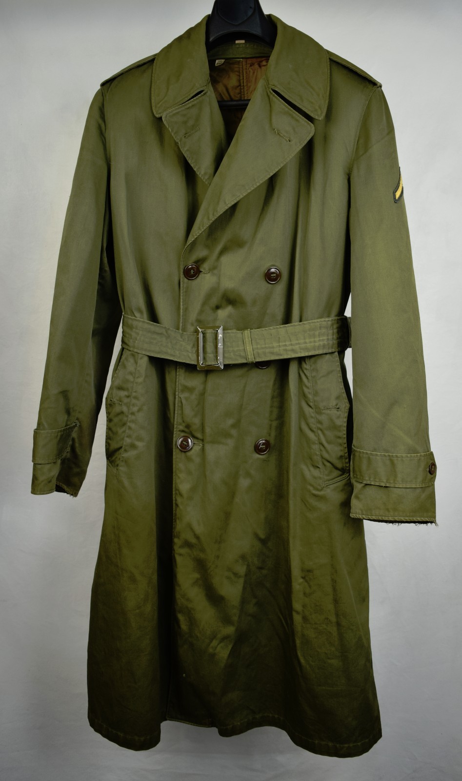 US Military Overcoat OG 107 Trench Coat Parka Wool Liner Korean War M ...