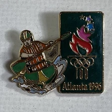 1996 Atlanta Centennial Olympic Games Pin Ocoee Whitewater Canoe Kayak