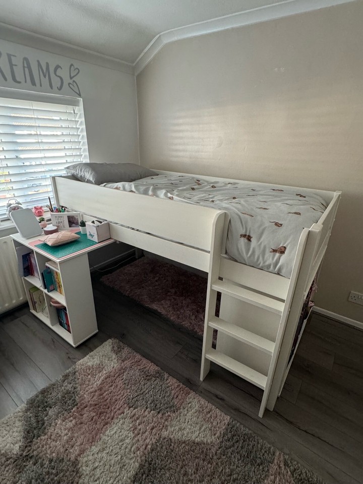 Dreams Anderson Mid Sleeper With Storage Single Bed Childrens Wooden