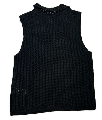Gap Open-Stitch Kragen Pullover Tank Top Damen Medium in Schwarz - Bild 3 von 8