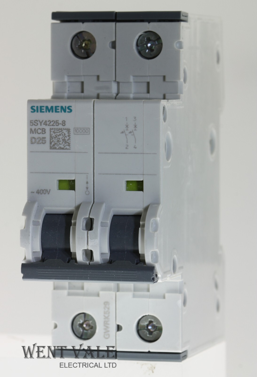 Siemens Sentron - 5SY4225-8 - 25a Type D Double Pole MCB