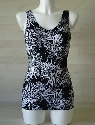 Damen Badeanzug Schwimmanzug Bademode Einteiler Floral Schößchen Softschalen - Bild 1 von 4