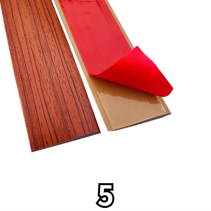 1M Wood Graind Floor Transition Strip Self Adhesive Flat Door Edge Trim ...