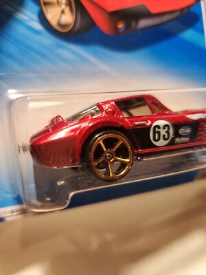 2010 Hot Wheels Faster Than Ever #02/10 Red Corvette Grand Sport - 1:64 Scale Diecast Car