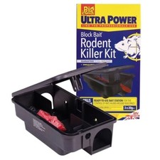 Big Cheese Block Bait Mouse Rat Killer Kit Station Refills Ultra Power Blocks