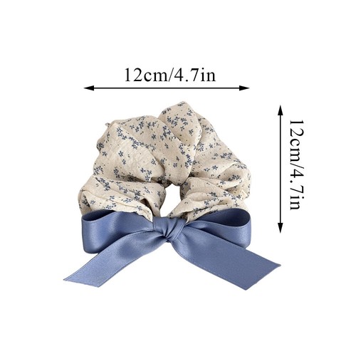 Fiocco Nastri Alta Elastica Fiore Corda Capelli Scrunchies Taglia Grande Semplice Fai da Te ∷ - Foto 9 di 11