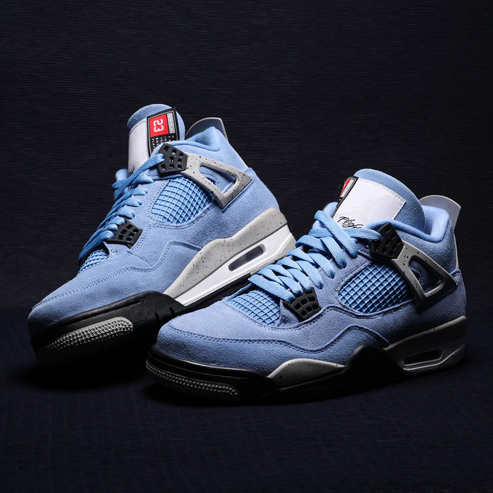 Nike Air Jordan 4 グレー/ブルー Size 10 - Jordan 4 Retro Black Tech Grey University Blue White