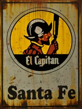 Santa Fe Railroad Metal Sign Vintage Train Sign FREE SHIPPING