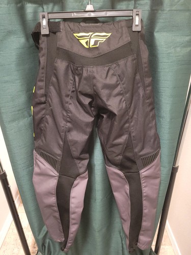 FLY RACING F-16 PANTS GREY/BLACK/HI-VIS - SZ Men's 30 - Picture 8 of 9