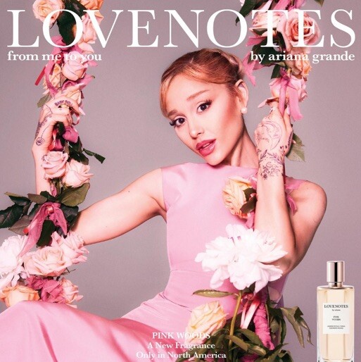 LOVENOTES アリアナグランデ香水 LOVENOTES Pink Woods | Arianagrandefragrances.com