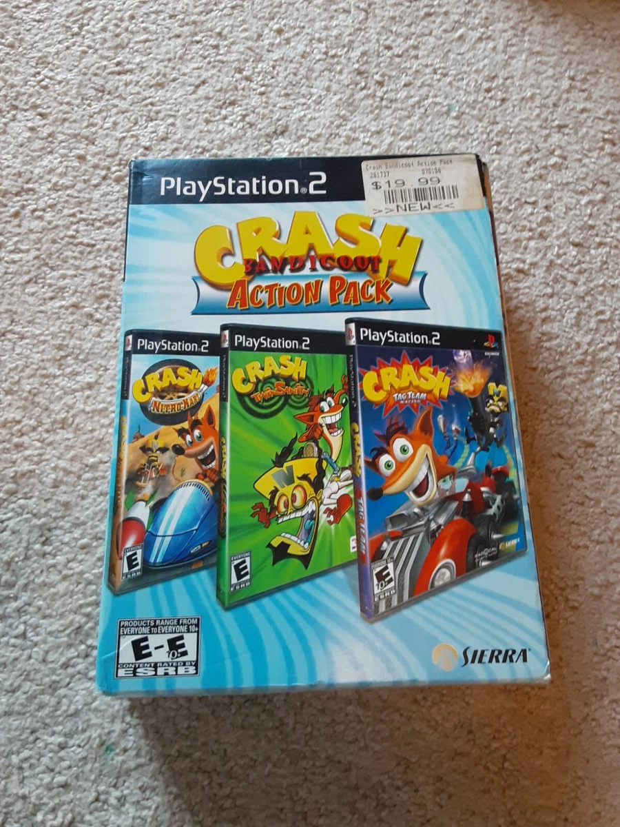 Sony PlayStation 2 Crash Bandicoot Action Pack Video Games for