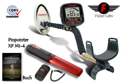 Fisher F19 mit Goldsuchspule & Pinpointer MI-4 & Schatzsucherhandbuch