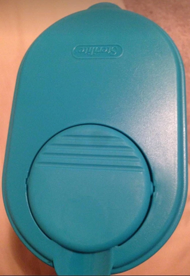 无菌塑料水壶水壶饮料分装机蓝色环礁盖和标签带 — 第 3/4 张图片