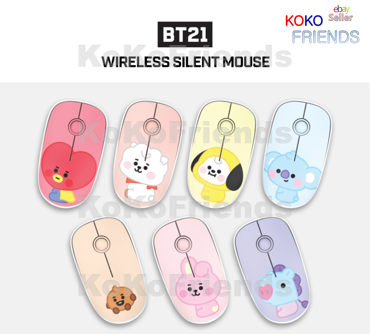 Kpop Mouse BT21 Baby Wireless Silent Mouse By Royche - Mang Design ...