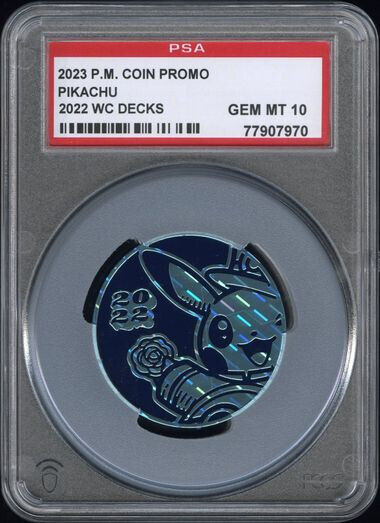 Pop 10! PSA 10 Pikachu Jumbo Coin - London 2022 World Pop 10! PSA 10 Pikachu Jumbo Coin - London 2022 World
