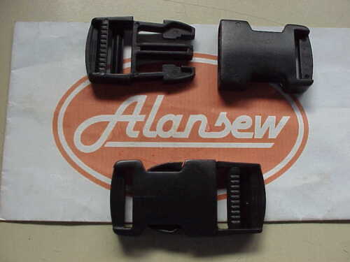 3/4"  QUICK RELEASE BUCKLES PAIR BLACK TOP QUALITY to take 3/4 webbing - Picture 1 of 1