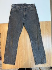 Vintage Wrangler Black Acid Wash Jeans Men's Size 33x32