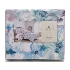 Hotel Collection Primavera Floral King Bed Skirt 18" Drop Pima Cotton Lilac New