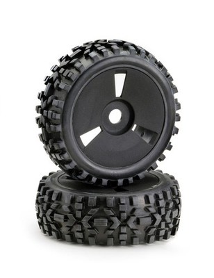 Absima Räderset Buggy Disc Dirt Schwarz 1:8 (2) - 2520018
