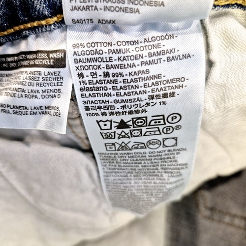 NEW Levis 505 Men's Light Blue Regular Stretch Fit Denim Jeans Size 40x30 Cotton - Picture 8 of 12
