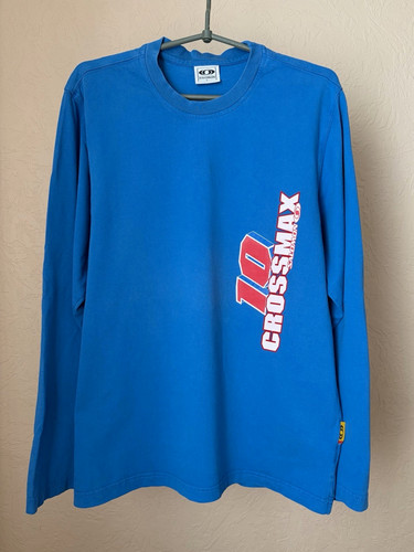 Salomon, Vintage Salomon Crossmax 10 Long Sleeve T-Shirt Men’s L Blue Crew Neck