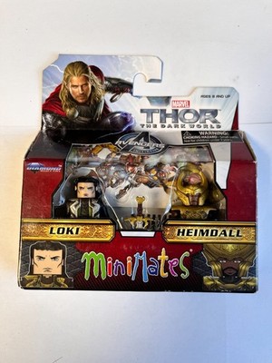 MARVEL MINIMATES SERIE THOR THE DARK WORLD HEIMDALL & LOKI SPIELZEUG MINIFIGUR SET
